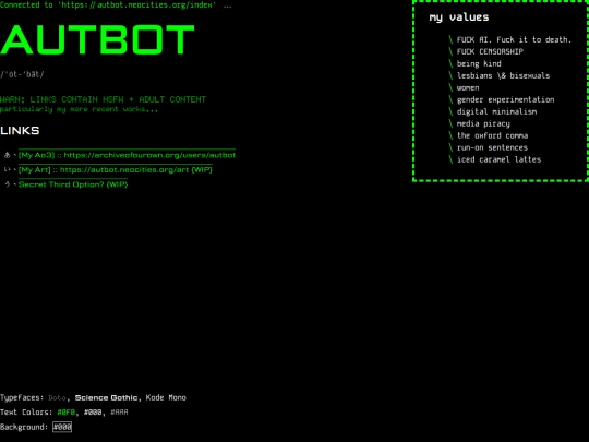 index screenshot