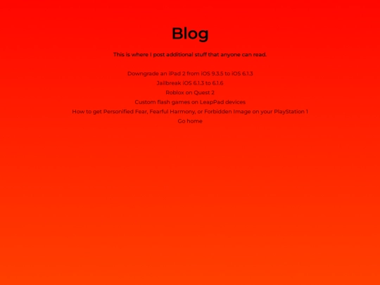 blog screenshot