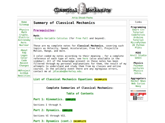 Physics/Mechanics screenshot