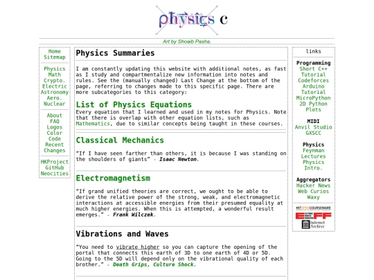 Physics/physics screenshot