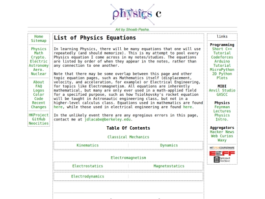 Physics/physicseq screenshot