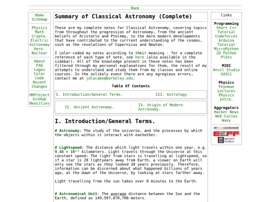 astronomy/classicalFull screenshot