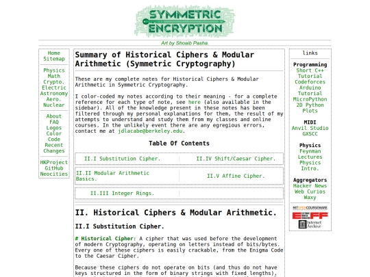 cryptography/symmetric/historical screenshot