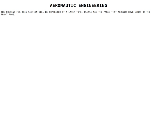 engineering/aeronautics screenshot