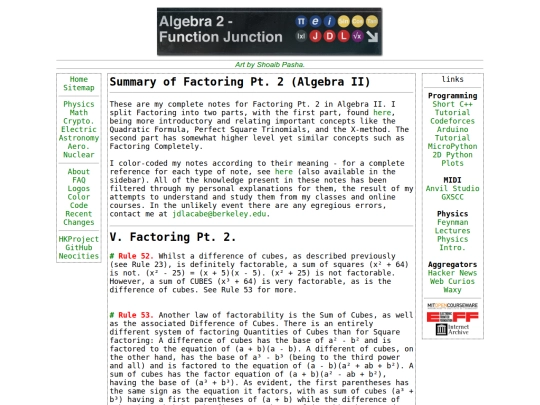 math/algebraII/factoring2 screenshot