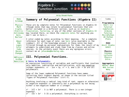 math/algebraII/polyfunctions screenshot