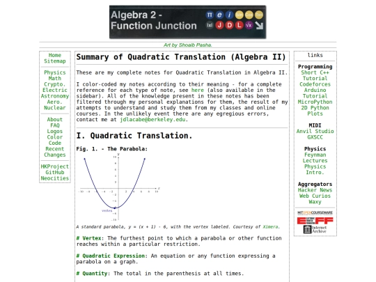 math/algebraII/quadtranslation screenshot