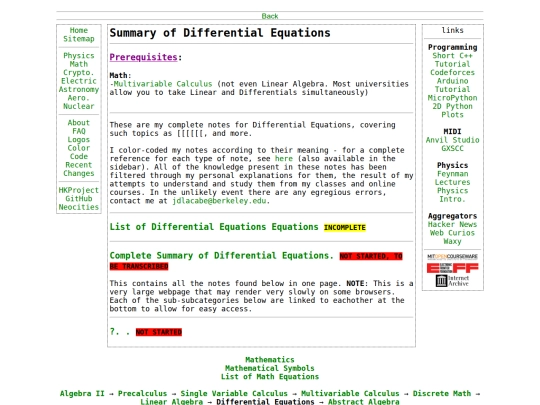 math/differentialeq screenshot