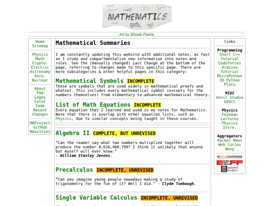 math/mathematics screenshot
