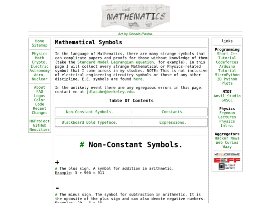 math/mathsymbols screenshot