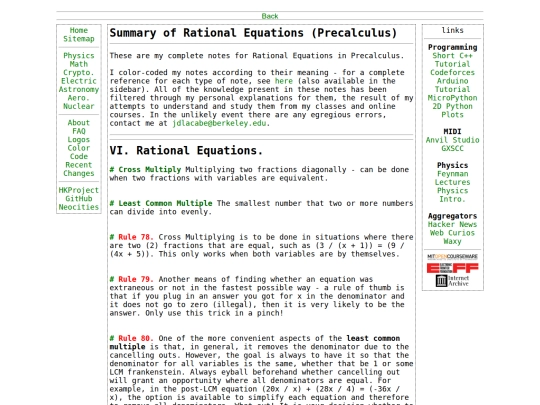 math/precalculus/rational screenshot