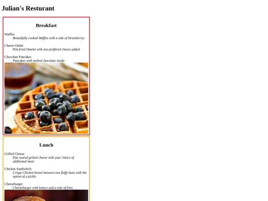 Resturant screenshot