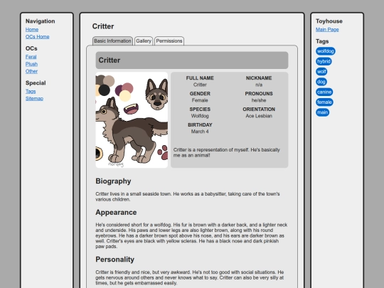 ocs/wiki/feral/critter screenshot