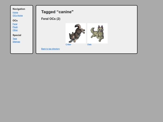 ocs/wiki/tags/canine screenshot