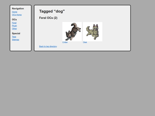 ocs/wiki/tags/dog screenshot