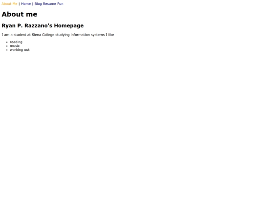 aboutme screenshot