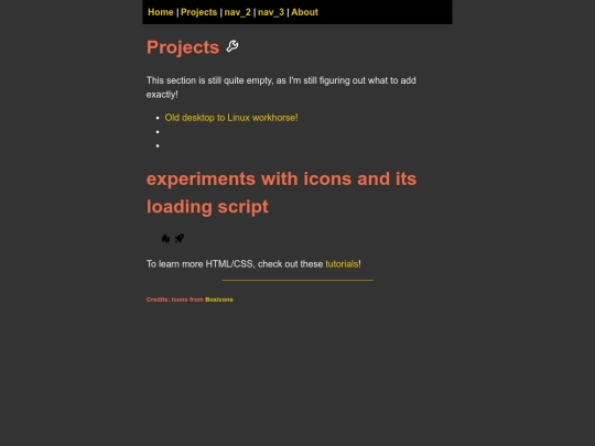 projects screenshot