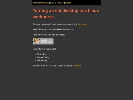 projects/linuxdesktop screenshot