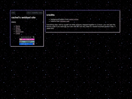 pages/credits screenshot