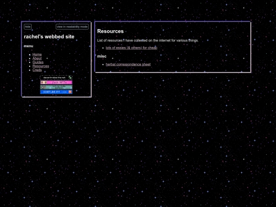 pages/resources screenshot