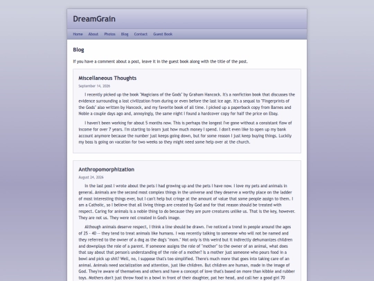 blog screenshot