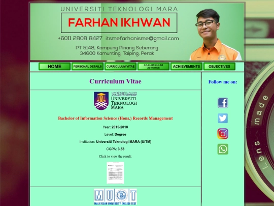 cv screenshot
