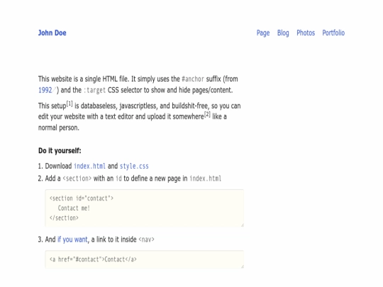 index screenshot