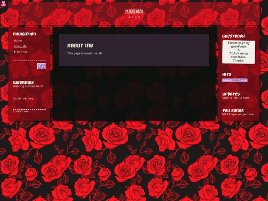 about-me screenshot