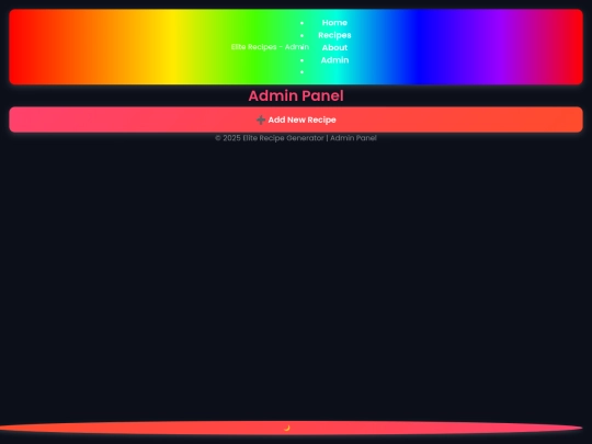 admin screenshot