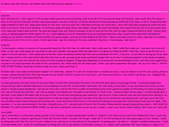 Blog screenshot