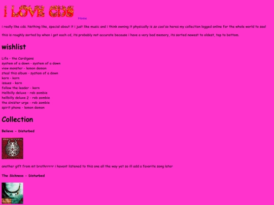CDs screenshot