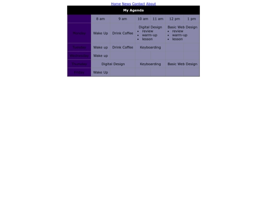 agenda screenshot