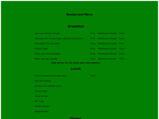 chrismenu screenshot