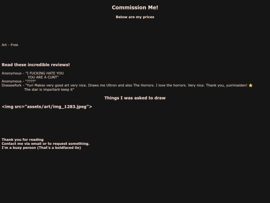 comms screenshot