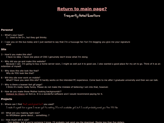 faq screenshot