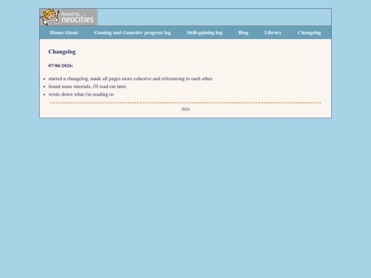 changelog screenshot
