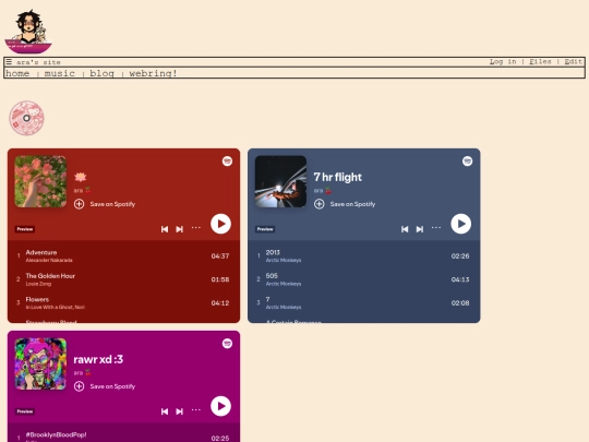 songs screenshot