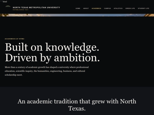 academics screenshot