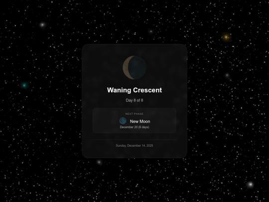 fortune/moon screenshot