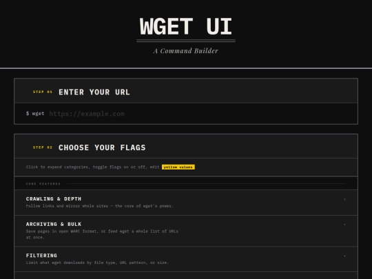 shrines/wget/03-ui screenshot