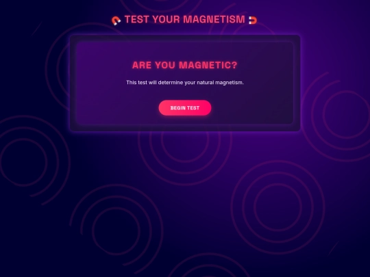 tests/magnetism screenshot