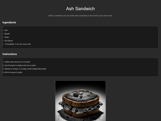 the_truth/recipeasys/ash-sandwich screenshot