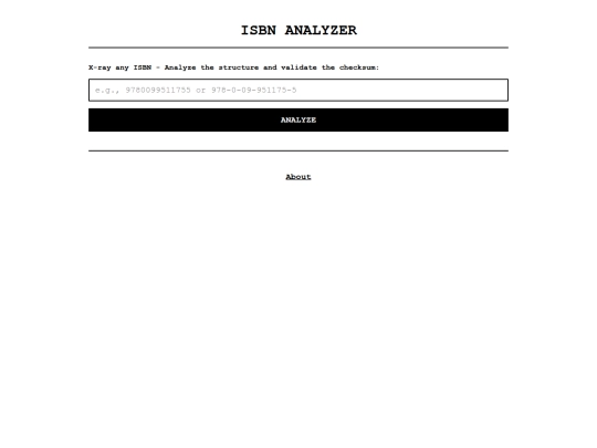 tools/isbn screenshot