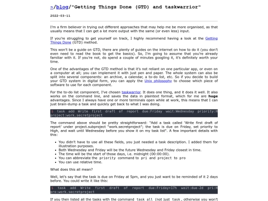 blog/taskwarrior screenshot
