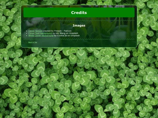 pages/credits screenshot