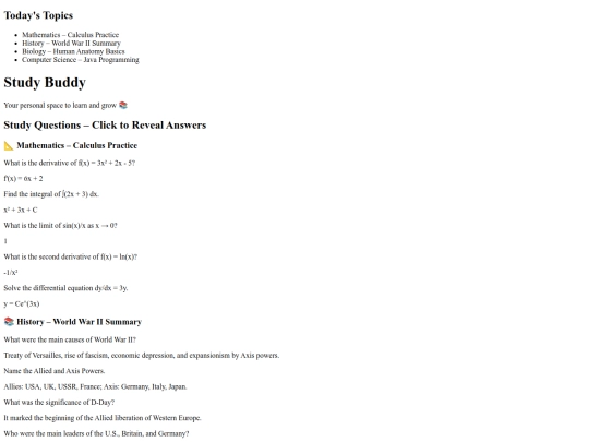 index screenshot