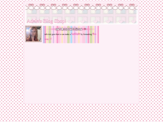 Adele'sBlogShop screenshot