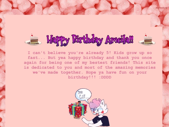 birthday screenshot