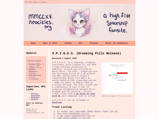 Albums/DreamingPills/SPIKES.html/SPIKES screenshot