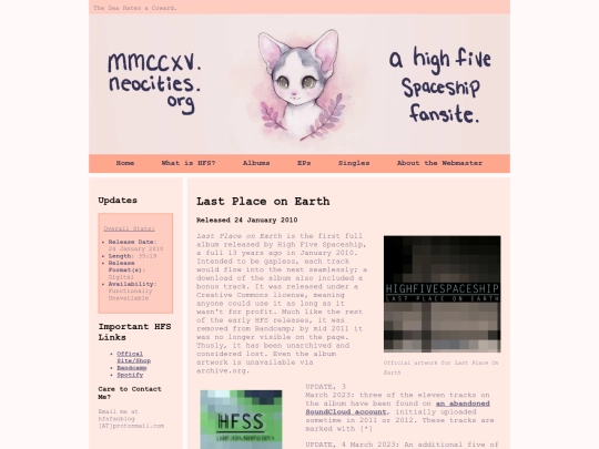 Albums/OldAlbums/LastPlaceOnEarth screenshot